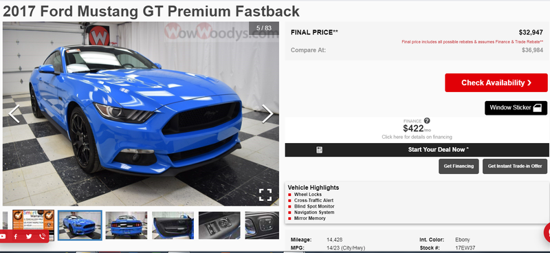 Illustration for article titled I saw a Grabber Blue GT Performance pack yesterday at Cars&Coffee and I want one. So Bad.